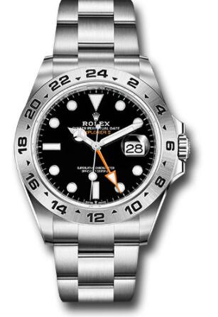 Replica Rolex Oyster Perpetual Explorer II Watch 226570 Oystersteel Black Dial Oyster Bracelet 2021 Release